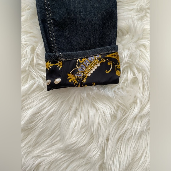 LIU*JO CROPPED BOTTOM UP JEANS - Picture 6 of 12